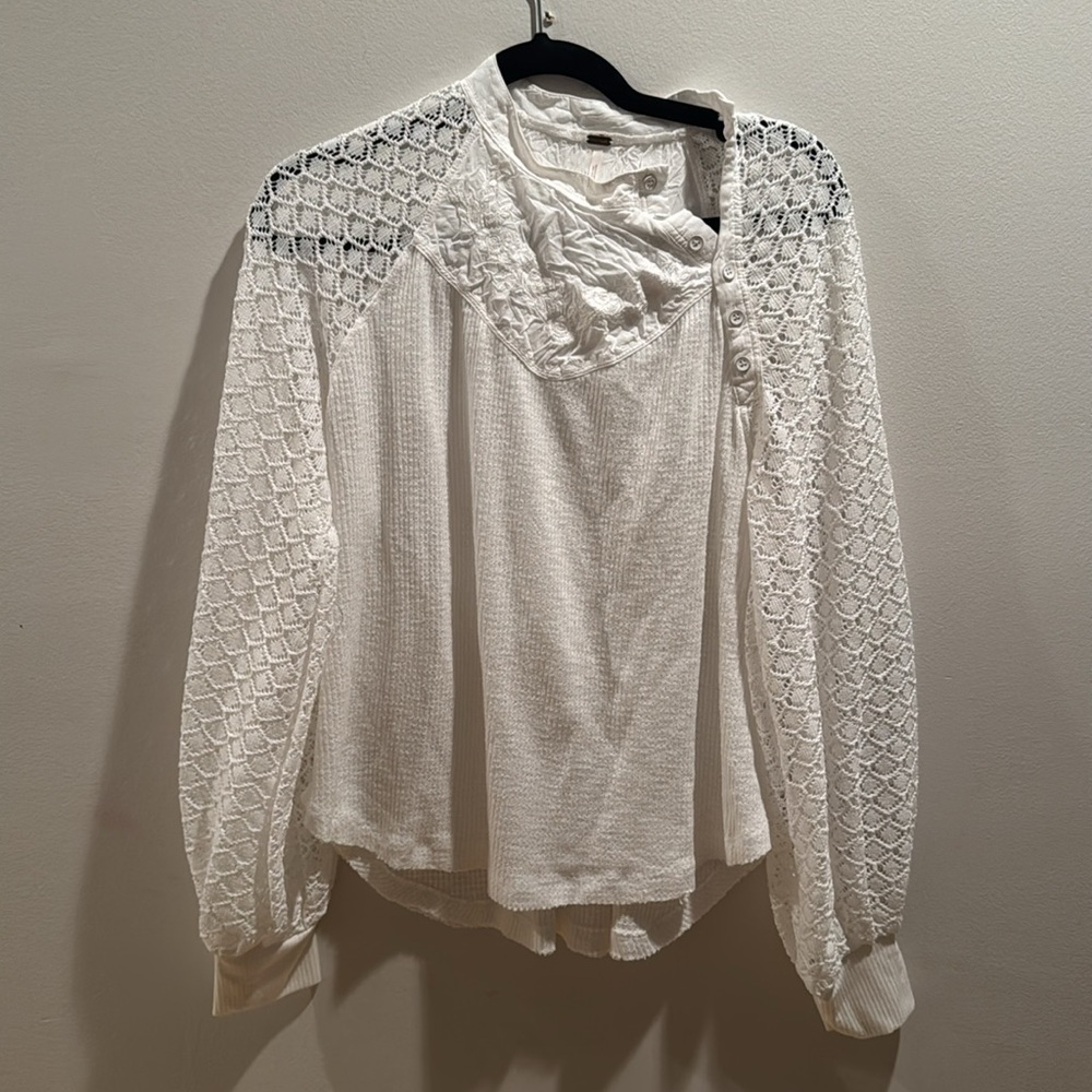 Free People The Sweetest Thing embroidered top Medium - Picture 3 of 9